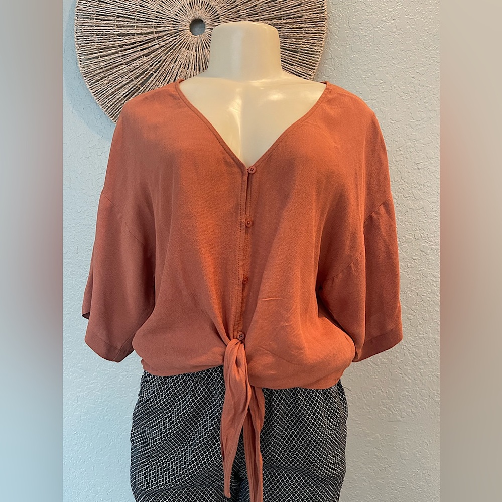 Front Tie Blouse